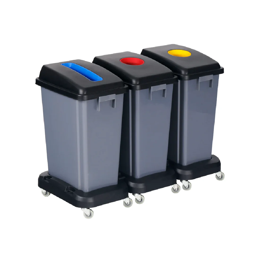 حاويات اعادة تدوير عدد 3 /60 لتر | عدد يدوية | معدات صناعية