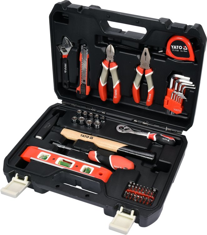 TOOL SET 1/4″ 60 PCS WITH LEVEL