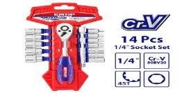 14Pcs 1/4″socket set