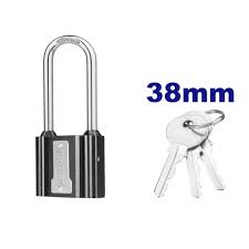 Long shackle  iron padlock