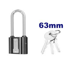 Long shackle  iron padlock