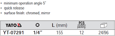 يد بكس طرطيقة 1/4"